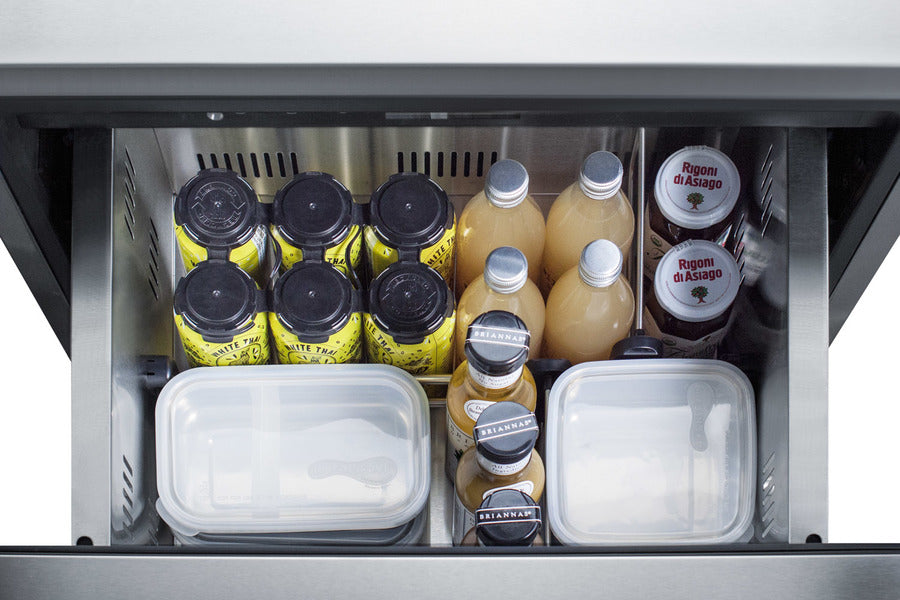 Accucold Commercially listed ENERGY STAR certified panel-ready 2-drawer all-refrigerator – ADRD24PNR - Top Drawer