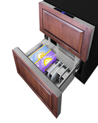 24" wide panel-ready indoor/outdoor ADA compliant 2-drawer all-refrigerator-freezer