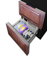 24" wide panel-ready indoor/outdoor ADA compliant 2-drawer all-refrigerator-freezer