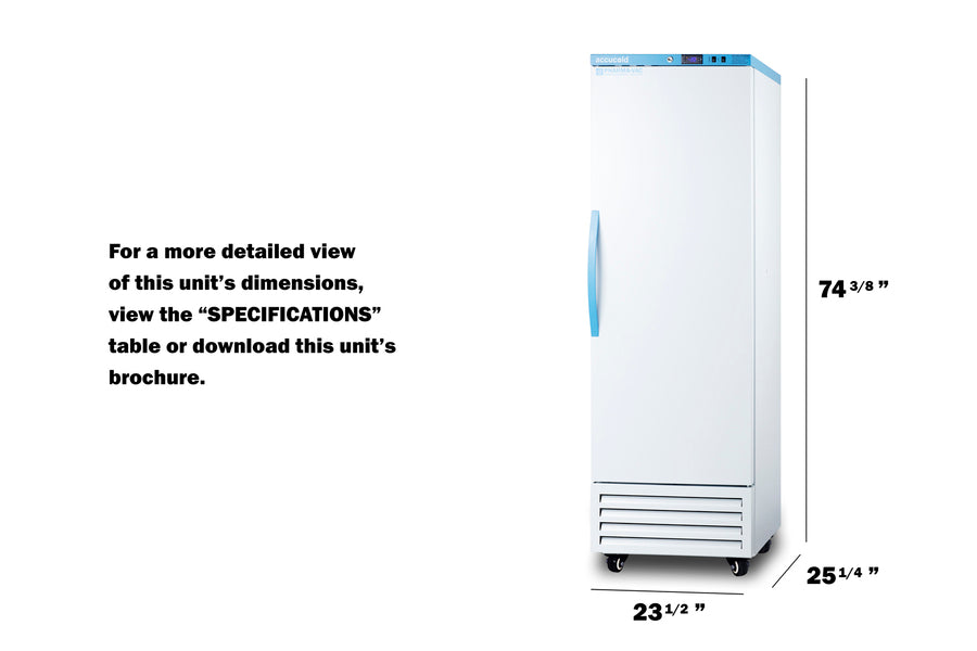 Accucold Performance Series upright frost-free Pharma-Vac all-freezer (Model AFS14PV)