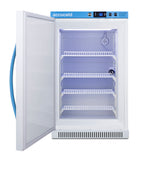 MOMCUBE ADA height all-freezer for breast milk storage, ADA (Model AFZ2PVBIADAMCLHD) - Open