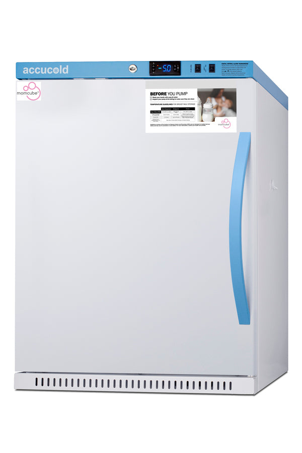 MOMCUBE ADA height all-freezer for breast milk storage, ADA (Model AFZ5PVBIADAMCLHD) - Angle
