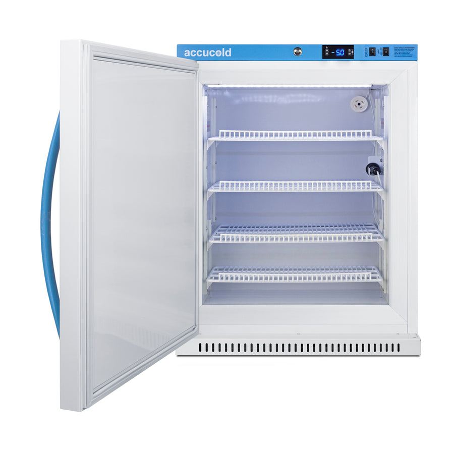 MOMCUBE ADA height all-freezer for breast milk storage, ADA (Model AFZ5PVBIADAMCLHD) - Open