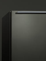 Accucold Built-in undercounter ADA compliant all-refrigerator with black stainless steel door, horizontal handle, black cabinet, (Model AL54KSHHLHD)