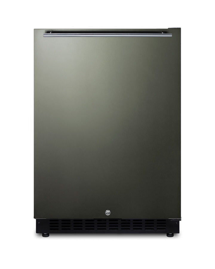 Built-in undercounter ADA compliant all-refrigerator with black stainless steel door, horizontal handle, black cabinet, (Model AL54KSHH) Secondary image
