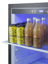 Accucold Built-in undercounter ADA compliant all-refrigerator with panel-ready door, black cabinet, door storage, digital control (Model AL55IFLHD)