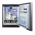 Accucold Built-in undercounter ADA compliant all-refrigerator with panel-ready door, black cabinet, door storage, digital control (Model AL55IFLHD)