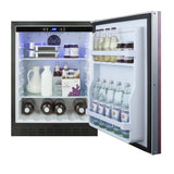 Accucold Built-in undercounter ADA compliant all-refrigerator with panel-ready door, black cabinet, door storage, digital control (Model AL55IFLHD)