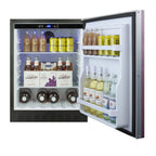 Accucold Built-in undercounter ADA compliant all-refrigerator with panel-ready door, black cabinet, door storage, digital control (Model AL55IFLHD)