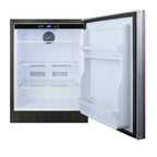 Accucold Built-in undercounter ADA compliant all-refrigerator with panel-ready door, black cabinet, door storage, digital control (Model AL55IFLHD)