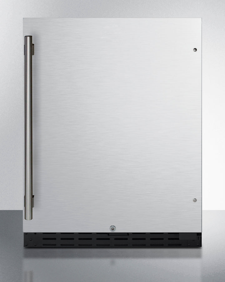 Built-in undercounter ADA compliant all-refrigerator with stainless steel door, black cabinet, door storage, lock, digit (Model AL55) Secondary image