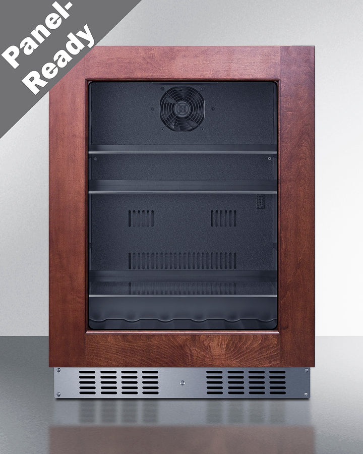 Built-in undercounter ADA compliant all-refrigerator with panel-ready glass door, black cabinet, lock, and digital contr (Model AL57GPNRLHD) Secondary image