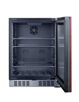 Accucold Built-in undercounter ADA compliant all-refrigerator with panel-ready glass door, black cabinet, lock, and digital contr (Model AL57GPNR)