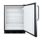 Accucold ADA compliant built-in undercounter all-refrigerator for general purpose use – AL752BKCSS - Open