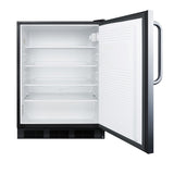 Accucold ADA compliant built-in undercounter all-refrigerator for general purpose use – AL752BKCSS - Open