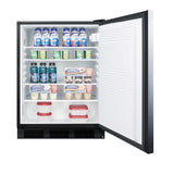 24" Wide All-Refrigerator, ADA Compliant (Model AL752BKSSHH)