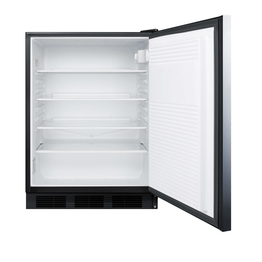 24" Wide All-Refrigerator, ADA Compliant (Model AL752BKSSHH)