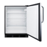 Accucold 24" Wide All-Refrigerator, ADA Compliant (Model AL752BKSSTB)