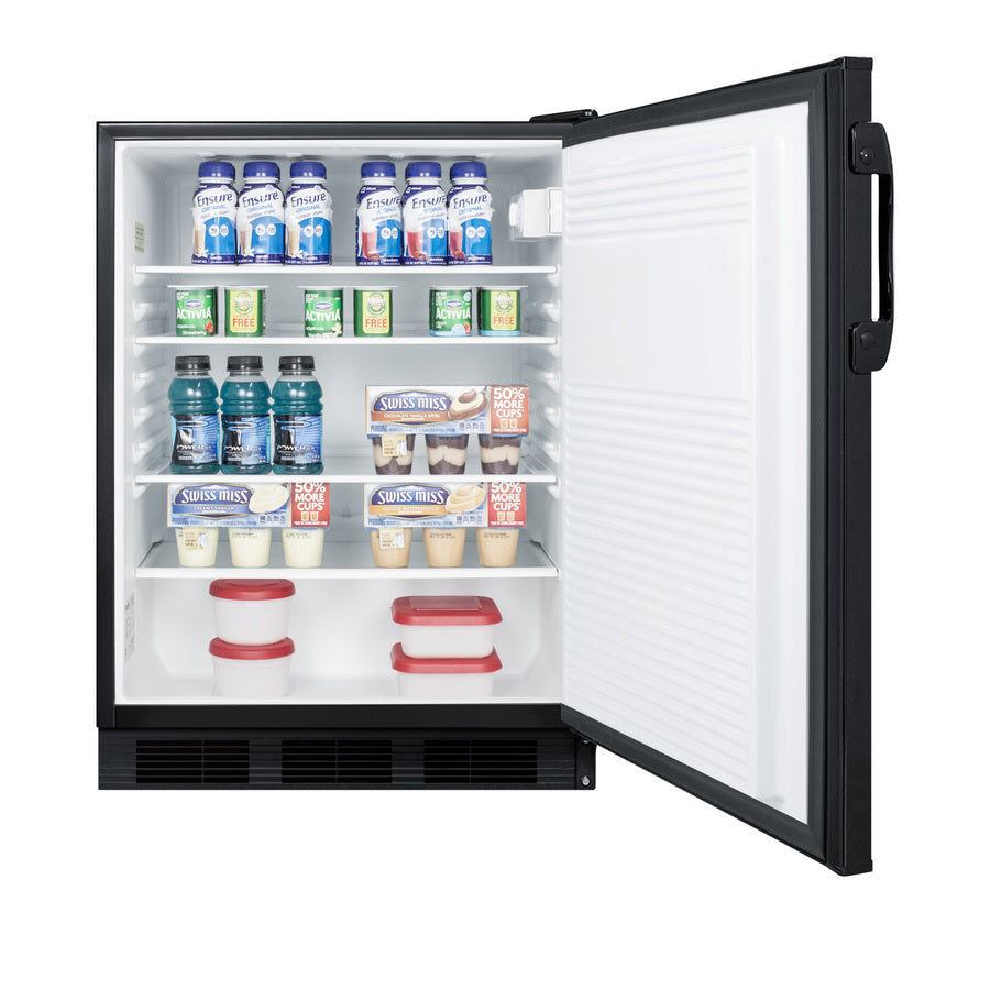Accucold 24" Wide All-Refrigerator, ADA Compliant (Model AL752BK)