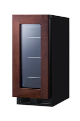 Accucold 15" wide ADA compliant built-in undercounter beverage center with panel-ready door (Model ALBV15PNR)
