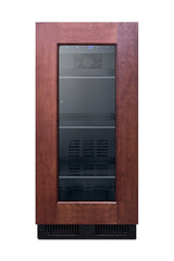 15" wide ADA compliant built-in undercounter beverage center with panel-ready door (Model ALBV15PNRLHD)