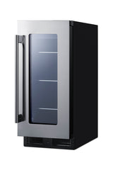 15" wide ADA compliant built-in undercounter beverage center (Model ALBV15CSSLHD)