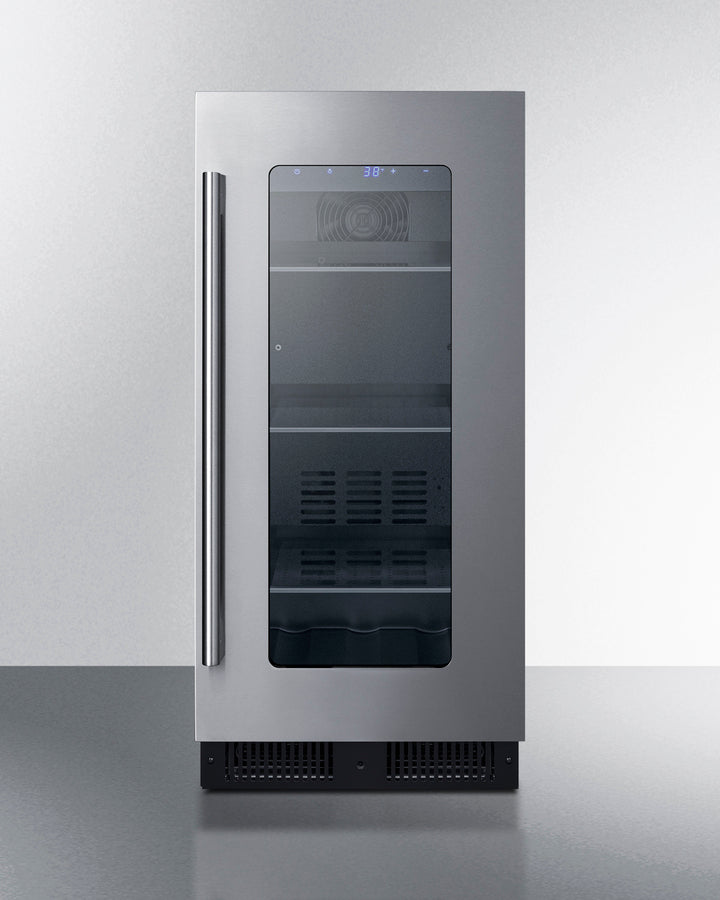 15" wide ADA compliant built-in undercounter beverage center (Model ALBV15CSSLHD)