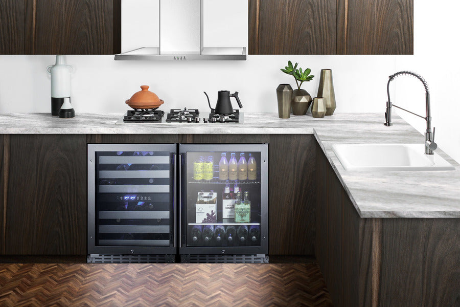 Accucold 24" wide ADA compliant residential/commercial beverage center (Model ALBV2466CSS)