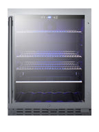 Accucold 24" wide ADA compliant residential/commercial beverage center (Model ALBV2466CSS)