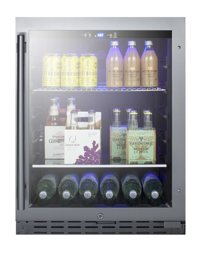 24" wide ADA compliant residential/commercial beverage center (Model ALBV2466CSSLHD)