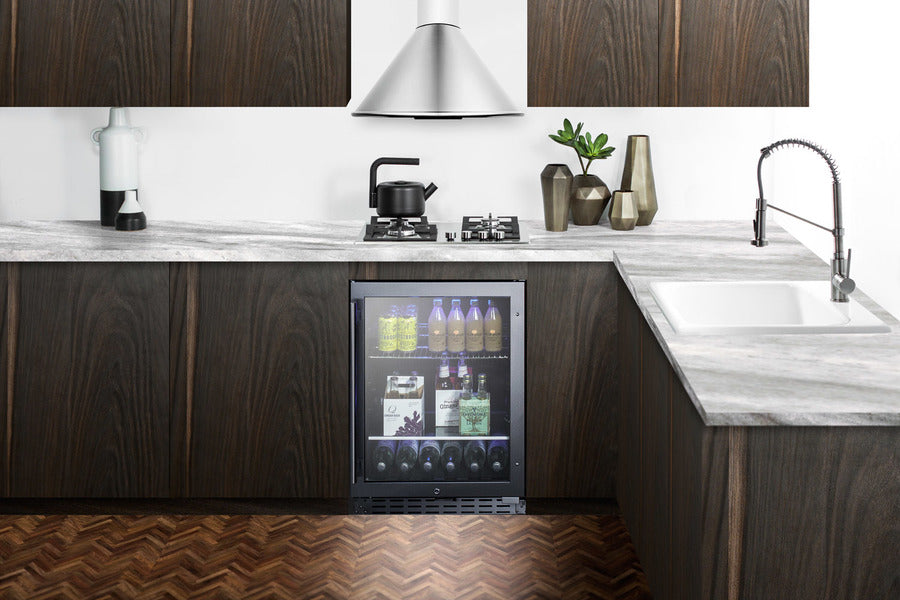 Accucold 24" wide ADA compliant residential/commercial beverage center (Model ALBV2466CSS)