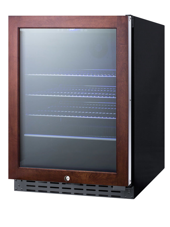 24" wide ADA compliant residential/commercial beverage center with panel-ready door trim (Model ALBV2466PNRLHD)