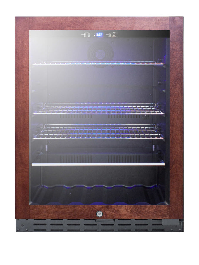24" wide ADA compliant residential/commercial beverage center with panel-ready door trim (Model ALBV2466PNRLHD)