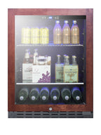 24" wide ADA compliant residential/commercial beverage center with panel-ready door trim (Model ALBV2466PNRLHD)