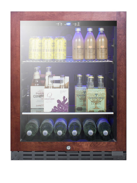 24" wide ADA compliant residential/commercial beverage center with panel-ready door trim (Model ALBV2466PNRLHD)