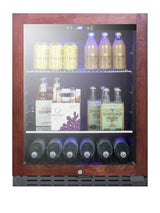 Accucold 24" wide ADA compliant residential/commercial beverage center with panel-ready door trim (Model ALBV2466PNR)