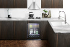 24" wide ADA compliant residential/commercial beverage center with panel-ready door trim (Model ALBV2466PNRLHD)