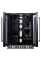 French door undercounter ADA compliant pantry for fruits, vegetables and perishables (Model ALFD24WBVCSSPANTRY)