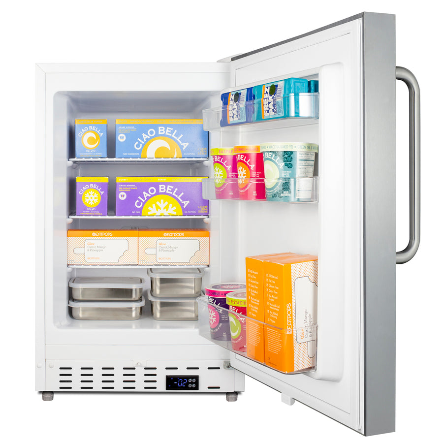 Accucold Built-in undercounter ADA compliant residential all-freezer with a stainless steel – ALFZ36CSS