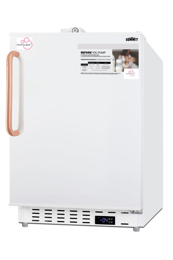 Accucold Built-in MOMCUBE® residential all-freezer in white with antimicrobial, Left Hinge – ALFZ36LMCTBCLHD - Angle