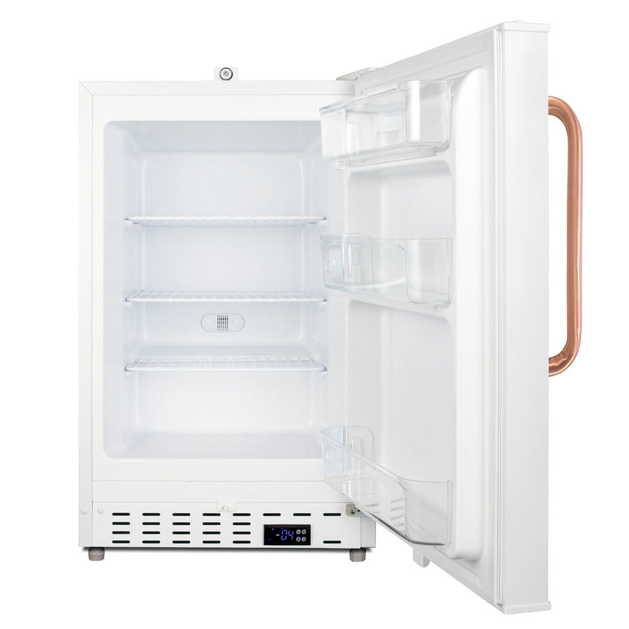 Accucold Built-in MOMCUBE® residential all-freezer in white with antimicrobial, Left Hinge – ALFZ36LMCTBCLHD - Open