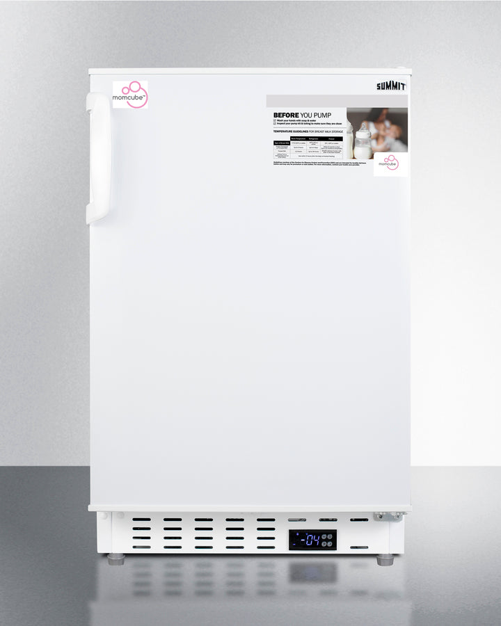 Accucold Built-in undercounter MOMCUBE® residential all-freezer in white with door, Left Hinge – ALFZ36MCLHD