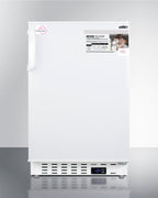 Accucold Built-in undercounter MOMCUBE® residential all-freezer in white with door, Left Hinge – ALFZ36MCLHD