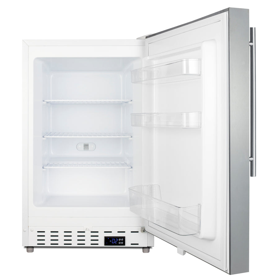 Accucold Built-in undercounter ADA compliant residential all-freezer in white – ALFZ36SSHV