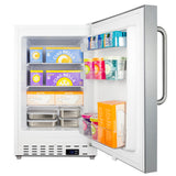 Accucold Built-in undercounter ADA compliant residential all-freezer in white – ALFZ36SSTB - Full