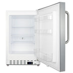 Accucold Built-in undercounter ADA compliant residential all-freezer in white – ALFZ36SSTB - Open