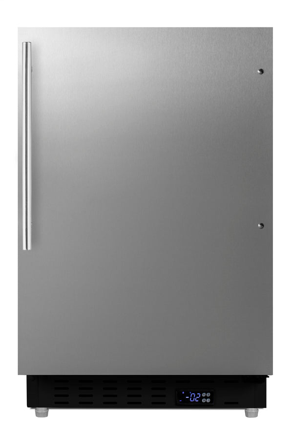 ADA compliant built-in or freestanding 20" wide manual defrost all-freezer for residential use (Model ALFZ37BCSSHVLHD)