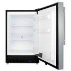 ADA compliant built-in or freestanding 20" wide manual defrost all-freezer for residential use (Model ALFZ37BCSSHVLHD)