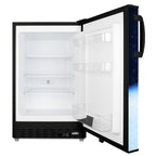 Undercounter beer froster in black with ColdCavern decal (Model ALFZ37BFROSTLHD)