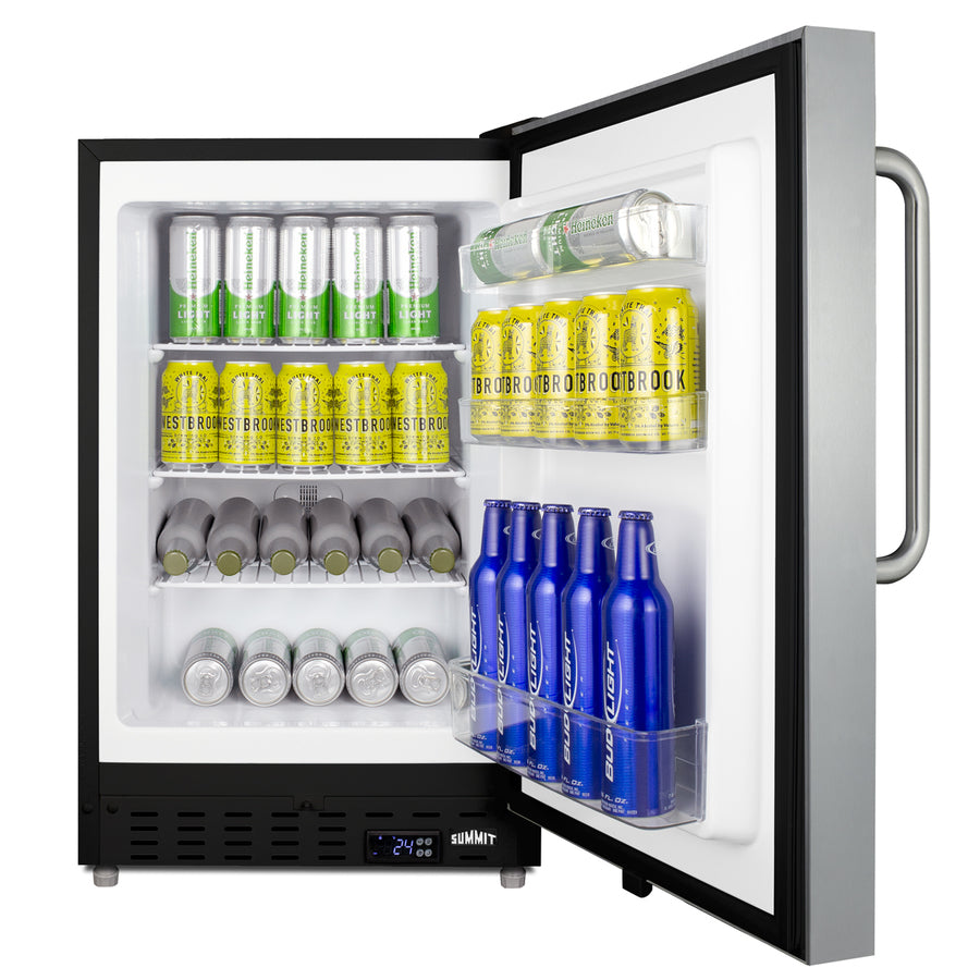 Undercounter beer froster with stainless steel door (Model ALFZ37BSSTBFROSTLHD) - Full